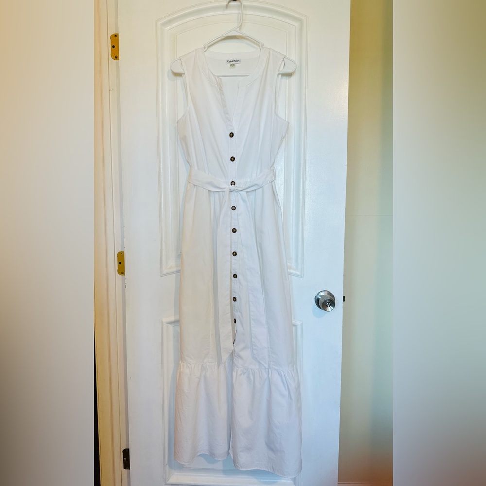 Calvin Klein White Maxi Dress